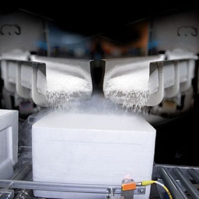 dry ice cooling for refrigeration