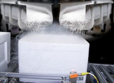 dry ice cooling for refrigeration